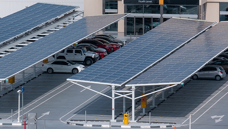 Solar photovoltaic carport canopies